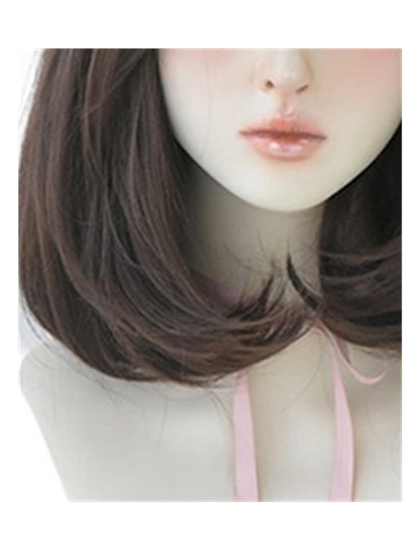 Air bangs high temperature silk slightly curled wig cosplay wig costumes dress up wig - Image 4