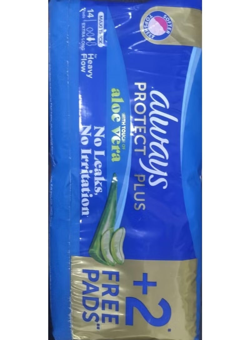 Always Protect Plus With Aloe Vera Ultra Slim 14 Pad + 2 FREE