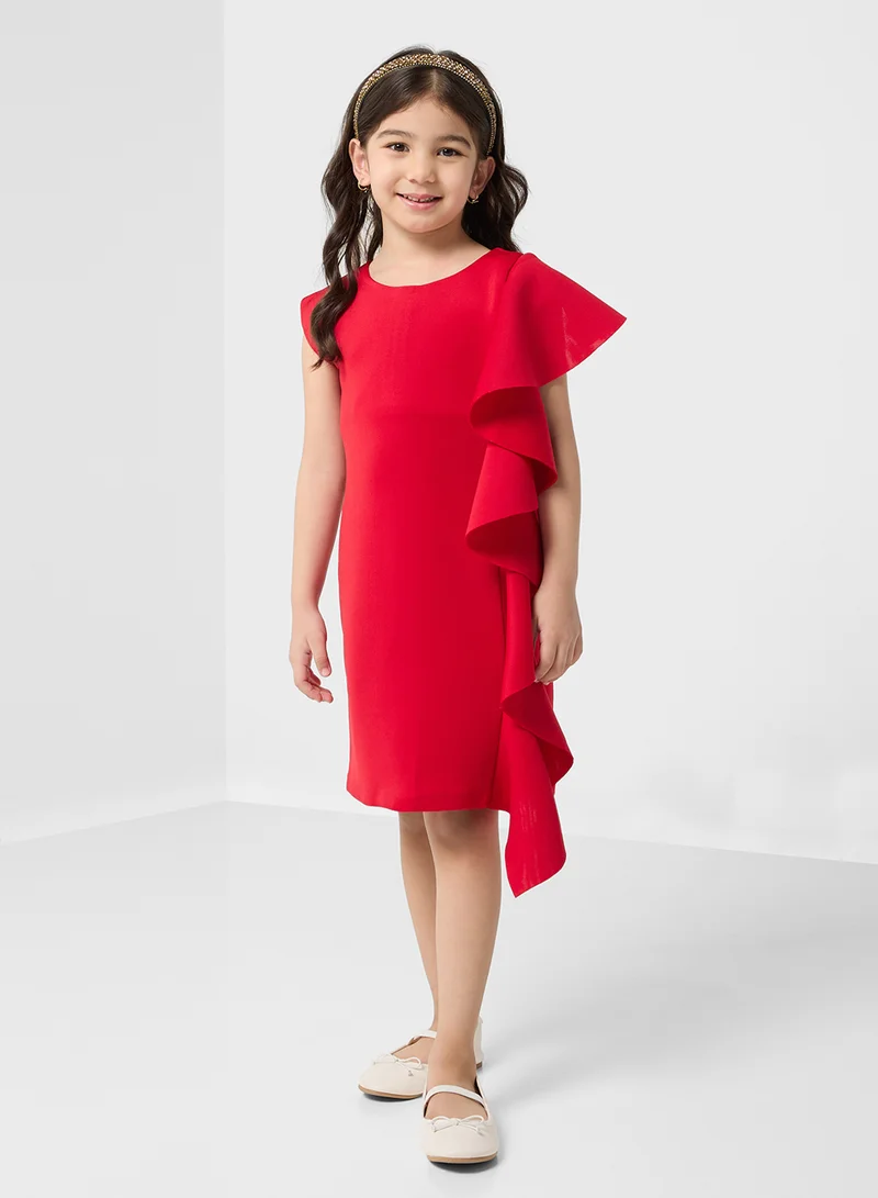 Little Golden Apple Little One Sided Frill Dress