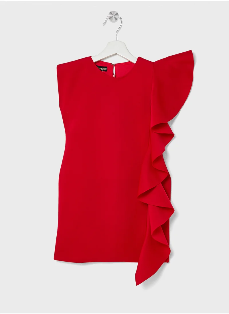 ليتل جولدن ابل Little One Sided Frill Dress