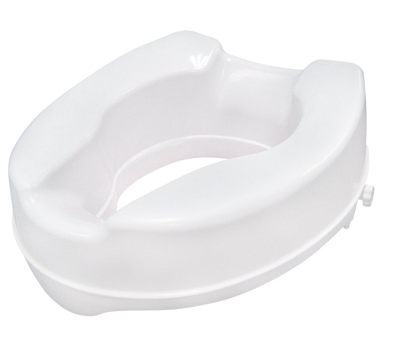 Drive Medical Raised Toilet Seat with Lock, Standard Seat, 4" - Image 1