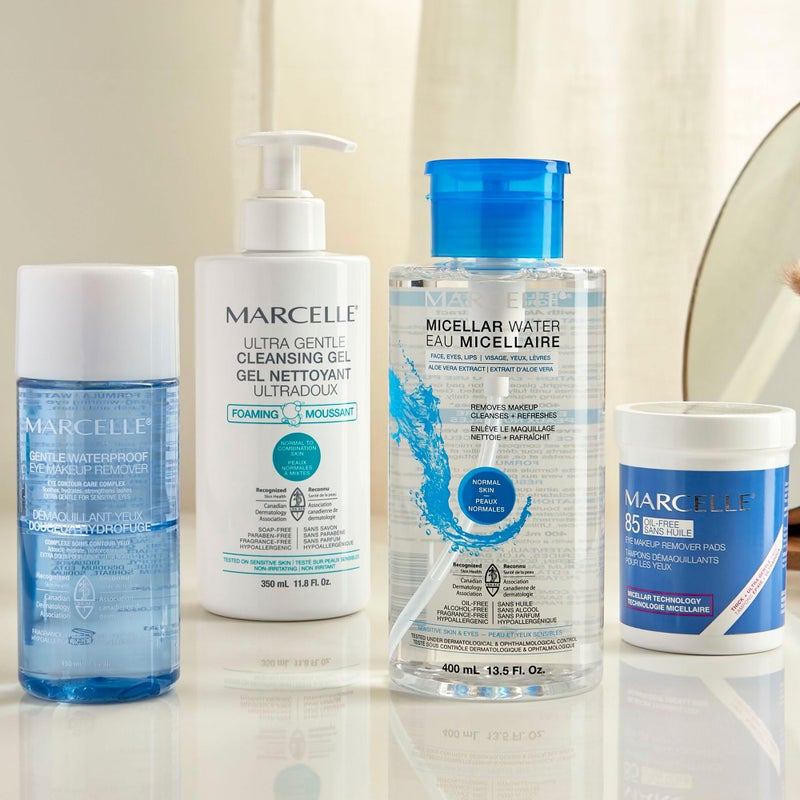 Marcelle Oil-Free Eye Make-Up Remover Pads, Sensitive Eyes, Long-Wearing Makeup Removal, Micellar Technology, Hypoallergenic, Fragrance-Free, Paraben-Free, Alcohol-Free, Cruelty-Free, 85 Pads - Image 5