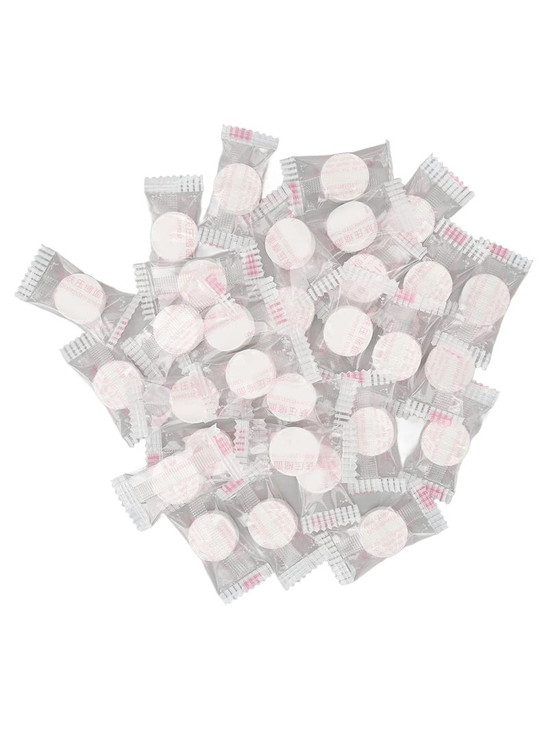 Semme Mini Compressed Towel30Pcs Disposable WashclothsUse for Travel Camping Business TripIndividual PackageCompressed Cleansing Towels for Face 