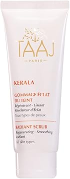 TAAJ Radiant Complexion Scrub KERALA Regenerating Smoothing Radiance Revealing Scrub Gently Exfoliates Purifies the Skin Eliminates Dead Cells Impurities Radiant Complexion Vegan 75 ml - Image 1
