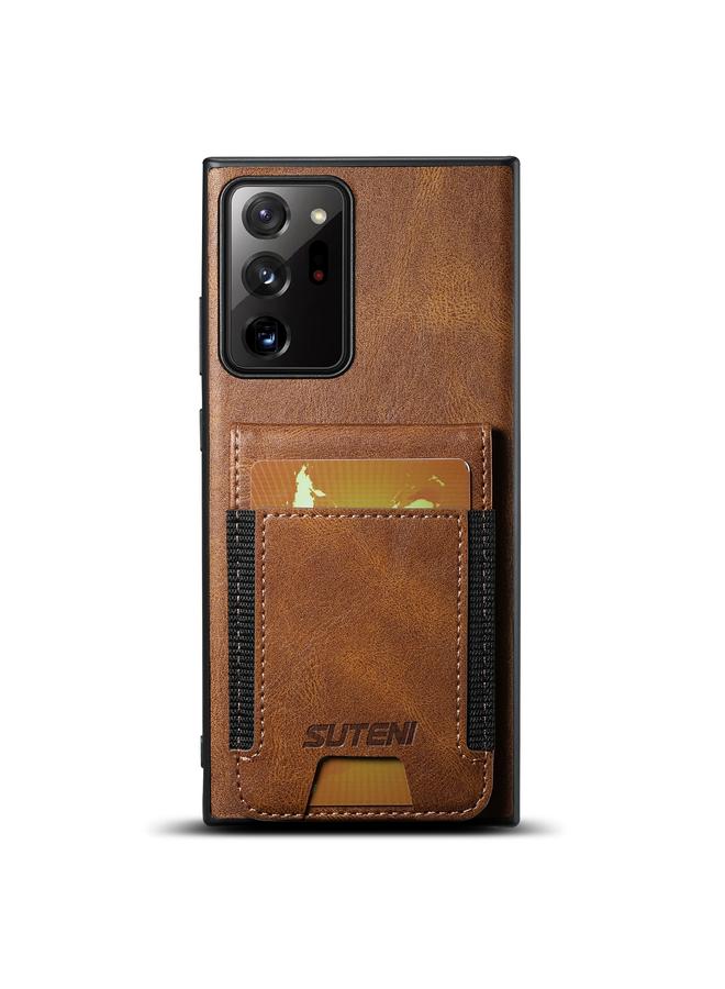 Suteni Case For Samsung Galaxy Note20 5G H03 Oil Wax Leather Wallet Stand Back Phone Case - Image 1