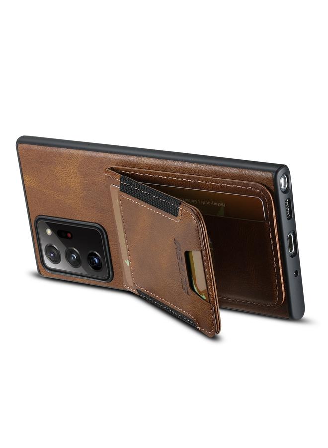 Suteni Case For Samsung Galaxy Note20 5G H03 Oil Wax Leather Wallet Stand Back Phone Case - Image 4