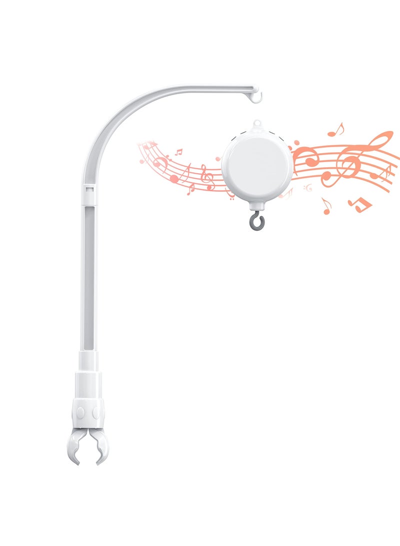 Y&D Baby Crib Mobile Arm with Music Box Spin Motor,23 Inch,Volume Control,3 Modes(Turn & Music,Turn Only, Only),Nursery Decor Hanger,Holder for DIY Clamp Mobile,12 Lullabies,30 Min Auto-Off - Image 1
