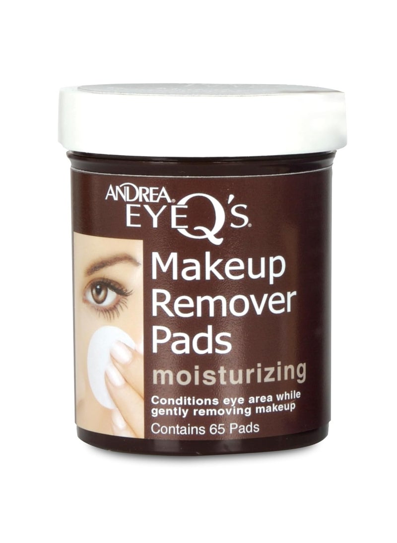 Andrea - Andrea Eye Q's Eye Make Up Remover, Eye Q's Moisturizing, 65 pads - Image 1