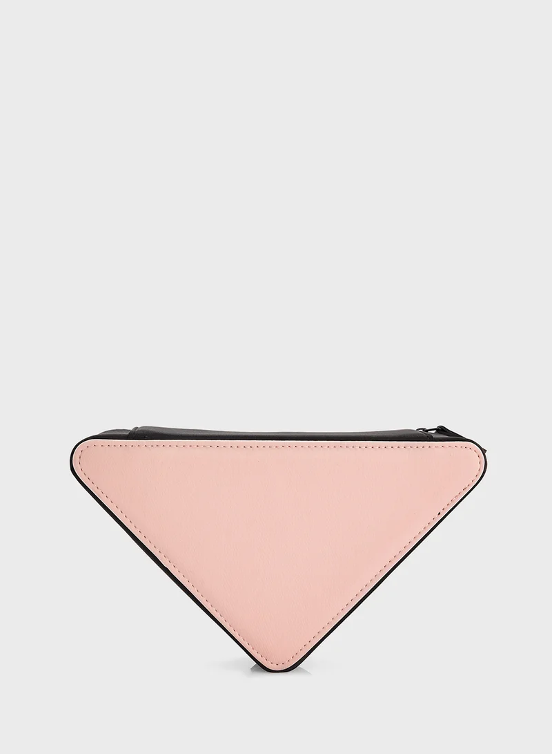 PRADA Prada Pink Triangle Pouch