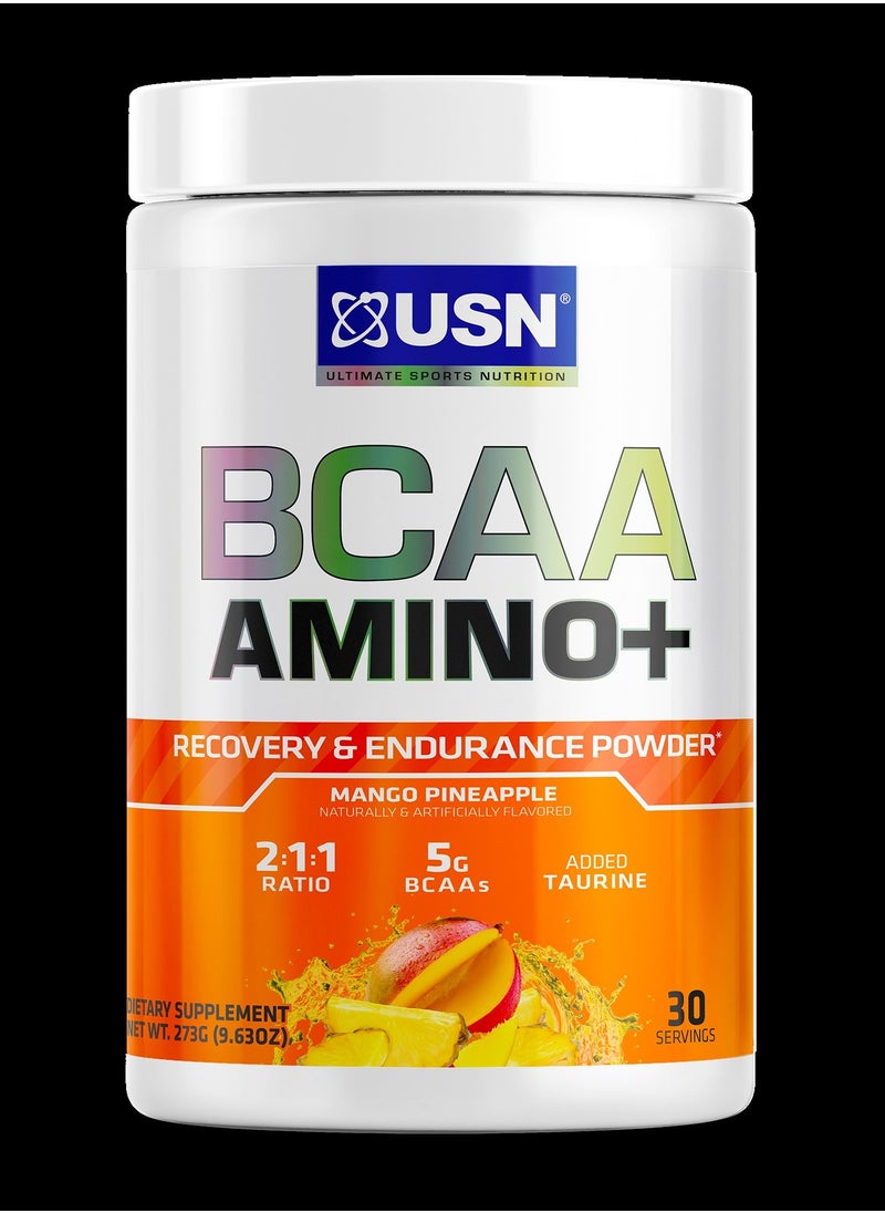 USN - USN BCAA Plus Amino Mango Pineapple 30 Servings 273 gram - Image 1
