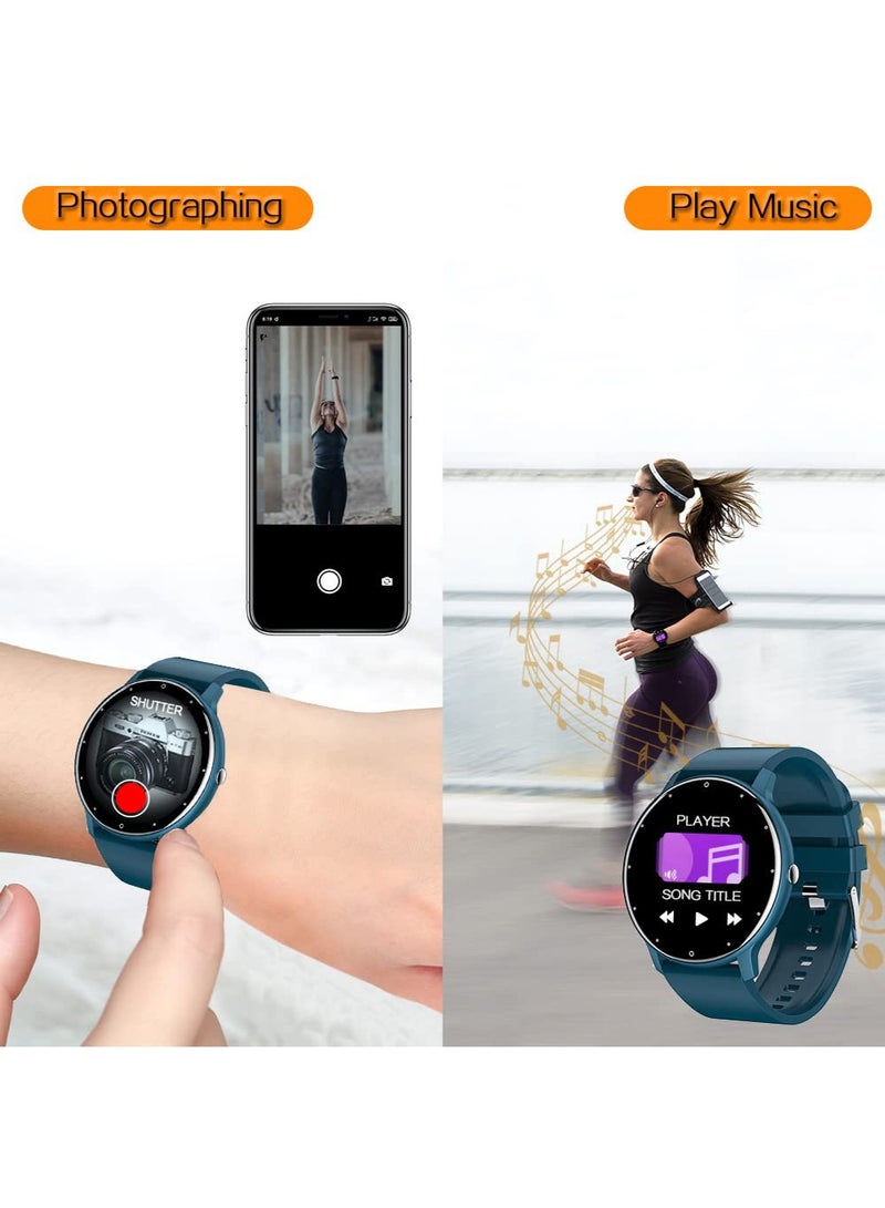 Arabest 0.3inch Ultra Thin Smart Watch Fitness Tracker Pedometer with Heart Rate, Blood Pressure, Blood Oxygen and Sleep Monitoring Functions, Support Message Synchronization, Multiple OSD Languages - Image 5