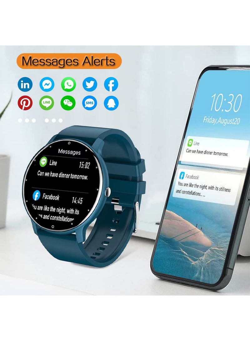 Arabest 0.3inch Ultra Thin Smart Watch Fitness Tracker Pedometer with Heart Rate, Blood Pressure, Blood Oxygen and Sleep Monitoring Functions, Support Message Synchronization, Multiple OSD Languages - Image 4