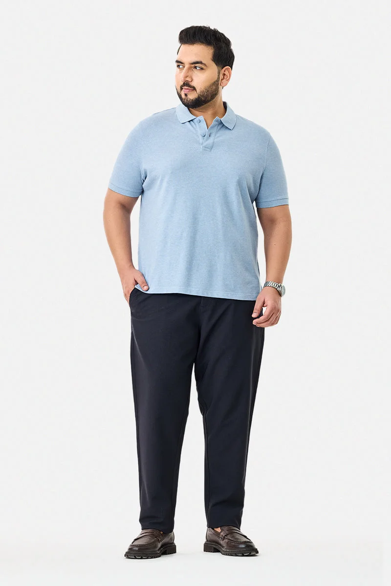 SNITCH Plus Size Regular Fit Stretch Trousers