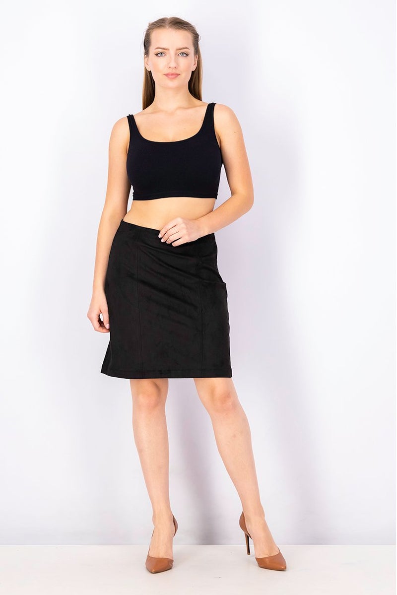 ESPRIT Women Plain Pull On Mini Skirt, Black - Image 3