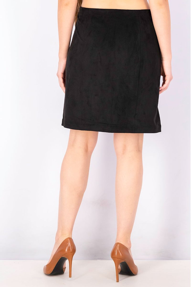 ESPRIT Women Plain Pull On Mini Skirt, Black - Image 2