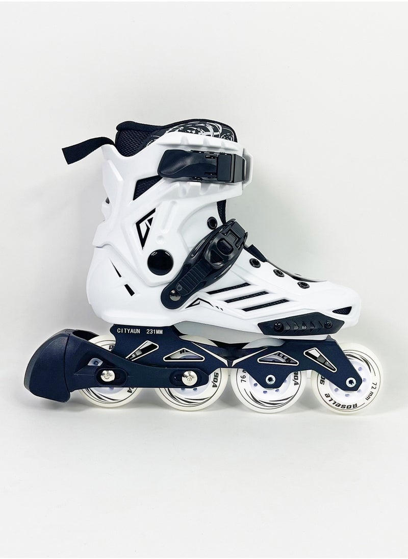 GT-Wheel Inline Skates for Adults Adjustable Speed Skating Shoes with Aluminum Frame & PU Wheels  - Image 2