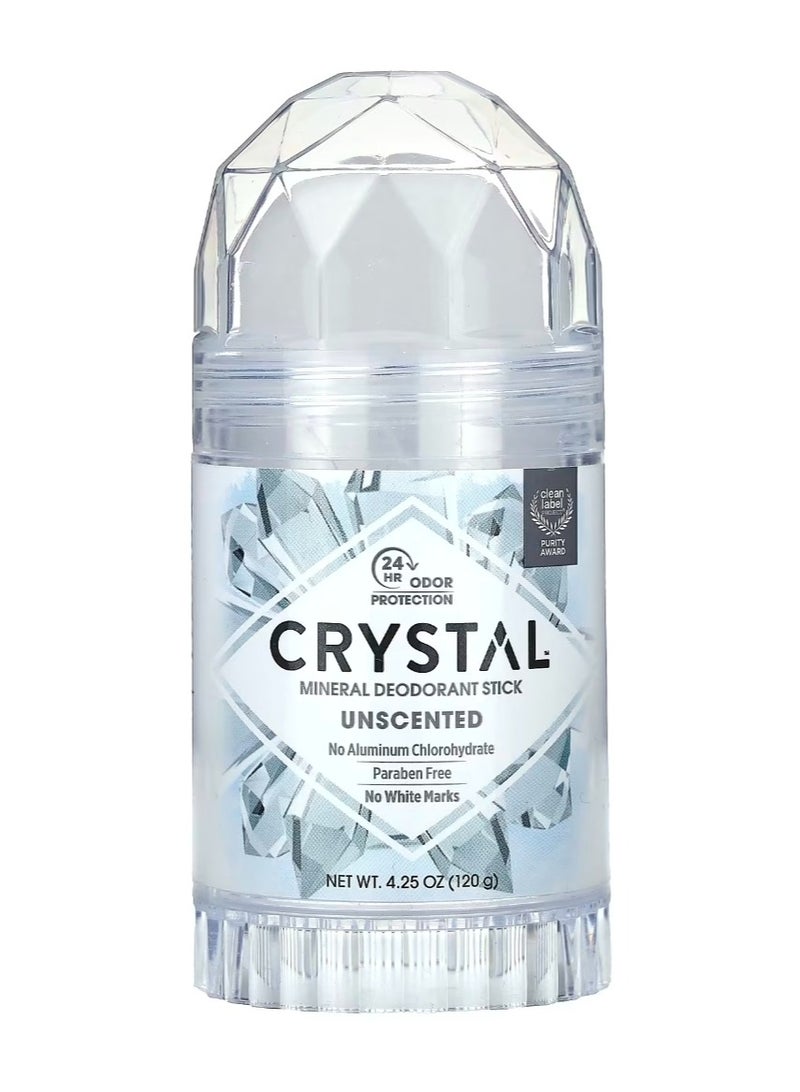 Crystal Mineral Deodorant Stick Unscented 4.25 oz (120 g) - Image 1