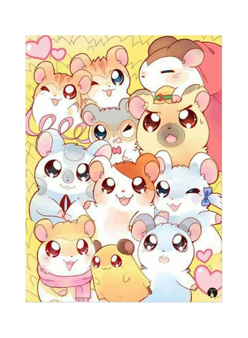 RKN The Anime Hamtaro Mouse Pad Multicolour
