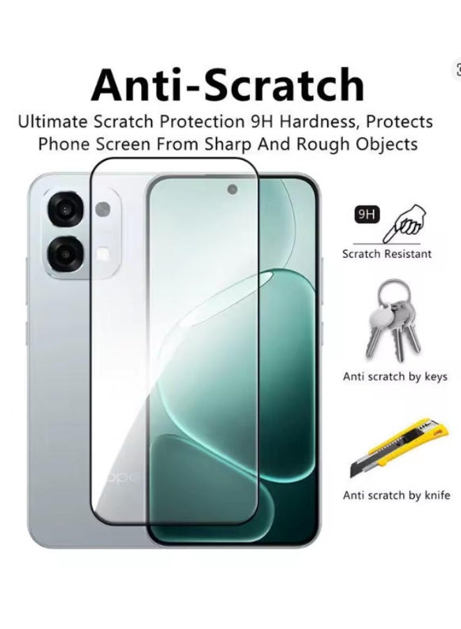 2 in 1 Tempered Glass Screen Protector for OPPO A6 Pro with Camera Lens Protector,9H Hardness Protective Film for OPPO A6 Pro, High Clear, Anti Scratch, Bubble Free Tempered Glass Film - Image 2