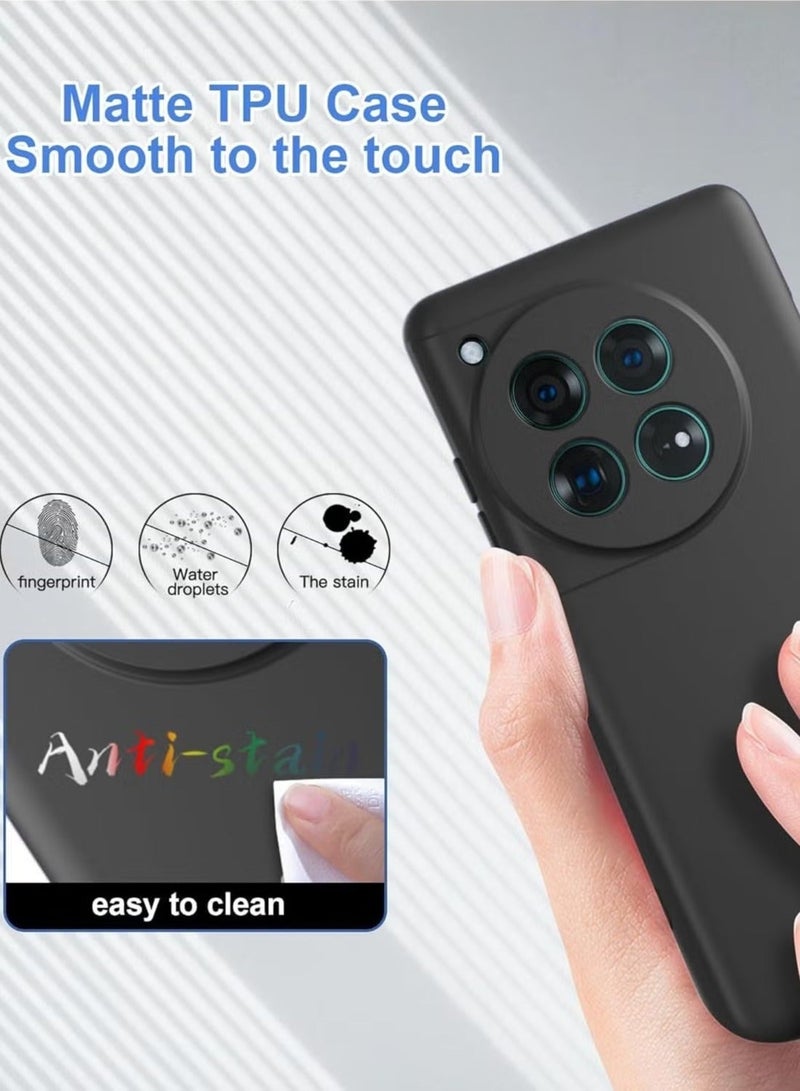 MUNTAQI OnePlus 12R 2024 Liquid Gel Rubber Bumper Case – Slim Shockproof Hard Shell with Soft Microfiber Lining Cushion for OnePlus 12R 5G 2024 - Image 3