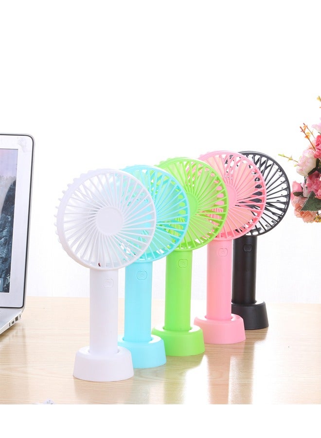 Mini Portable USB Hand Fan Built In Rechargeable Battery Small Lightweight 3 Speeds USB Rechargeable for Indoor and Outdoor Suitable for Kids Women Makeup Artist Home Office Blue - Image 4
