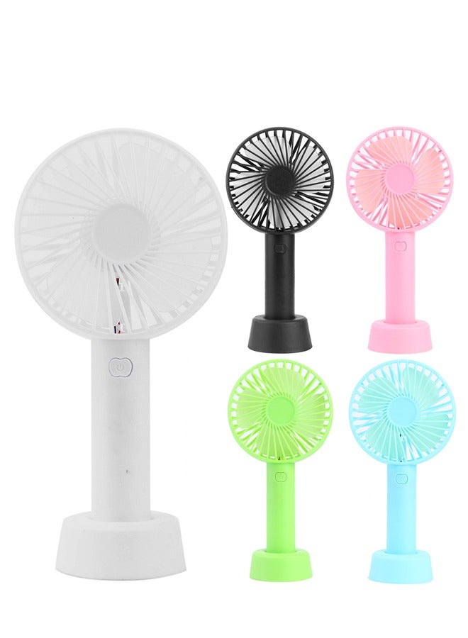 Mini Portable USB Hand Fan Built In Rechargeable Battery Small Lightweight 3 Speeds USB Rechargeable for Indoor and Outdoor Suitable for Kids Women Makeup Artist Home Office Blue - Image 5