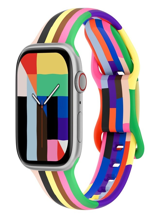 Wowstrap Sport Bands for Apple Watch Band 40mm 41mm 38mm 44mm 45mm 46mm 42mm iWatch Bands for Women Kids Men,Cute Recycled Plastic Silicone Strap for Apple Watch Series 11 10 9 8 7 6 5 4 3 SE 3/2nd Ultra 49mm - Image 1
