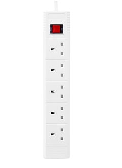 LAWAZIM Heavy Duty 5 Way Extension Cable with on/off buttons | 5 Meters | 2990W  - Image 2