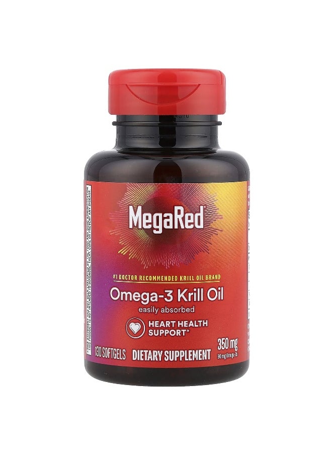 Schiff Schiff, MegaRed®, Omega-3 Krill Oil, Vanilla, 350 mg, 130 Softgels  - Image 3