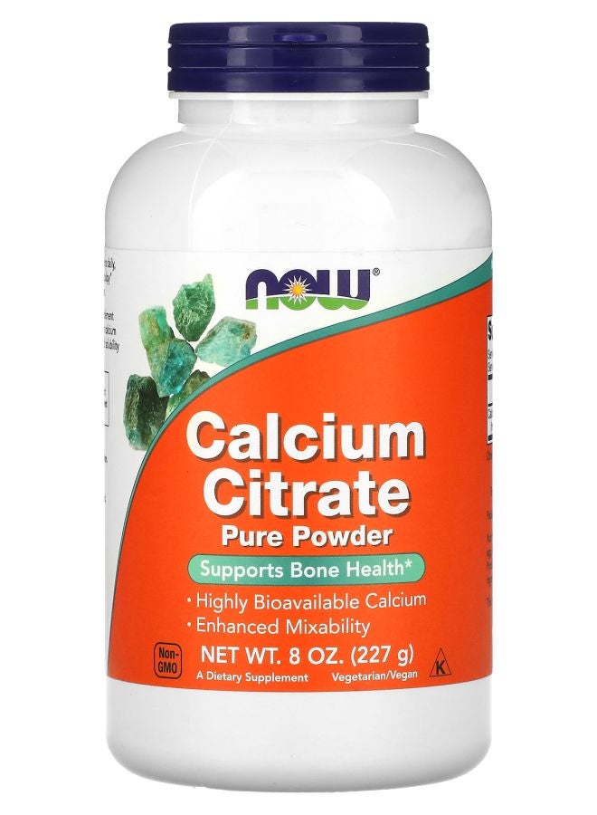 now Calcium Citrate Pure Powder 8 oz (227 g)