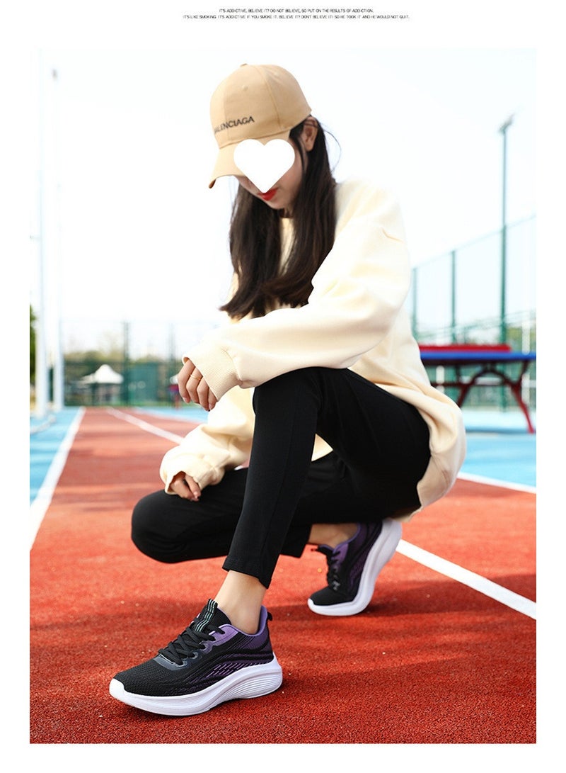 NIBEMINENT Luxury Women's Sneakers Lightweight Comfortable Versatile Casual Shoes Anti slip Wear resistant Outdoor Running Shoes - Image 2