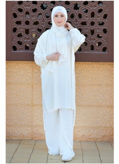 DAMAS COLLECTION P101-umrah essentials Jilbab for women with tow style Skirt or Trouser -4 piece Prayer Clothes for Muslim Women-Islamic Abaya Dress Outfit maxi with scarf and poket- Modest suit Women  - Image 1