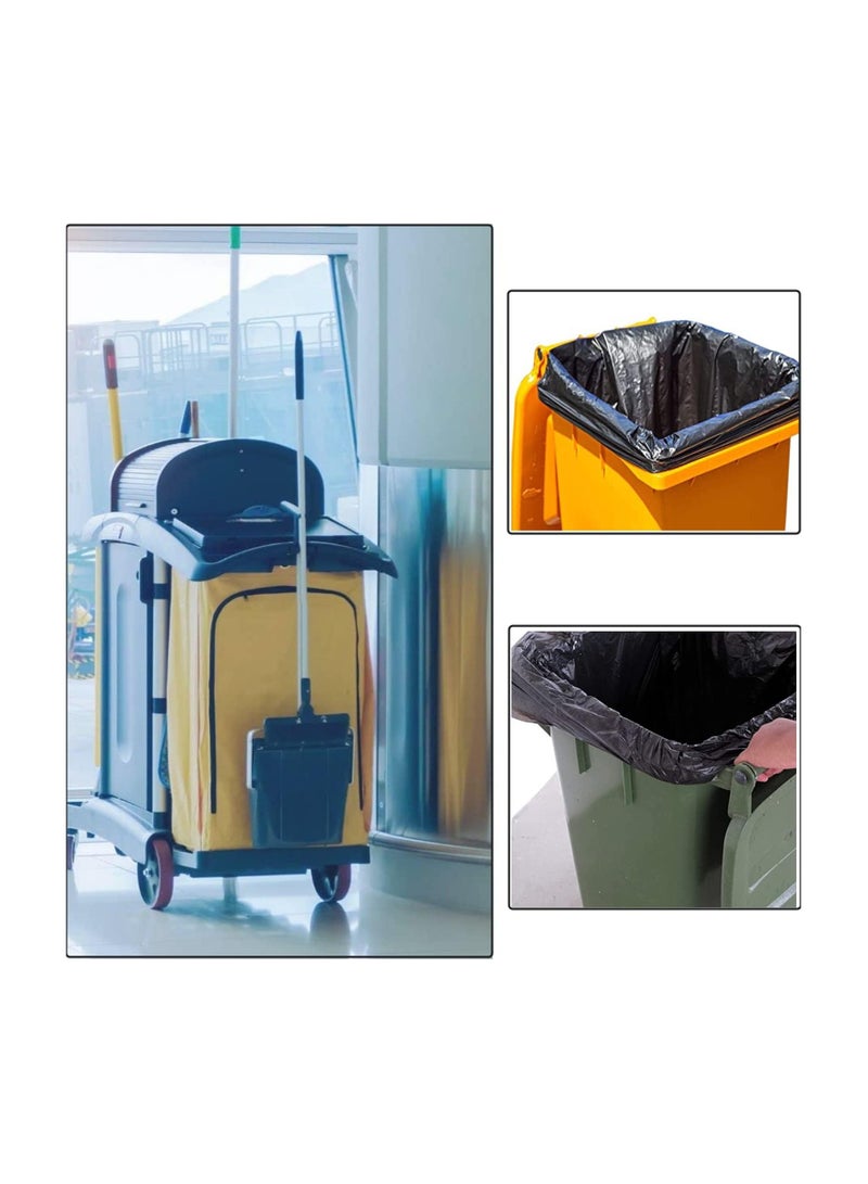 VINSTAR 80 Microns(5kg 25 pcs 95x120 cms) Heavy Duty Disposable Black Biodegradable Plastic Garbage Bags for Large Size Outdoor Bins - Image 5