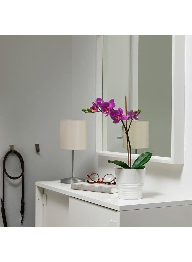 Zaboon Artificial Potted Plant, Orchid Lilac, 9 Cm - Image 2