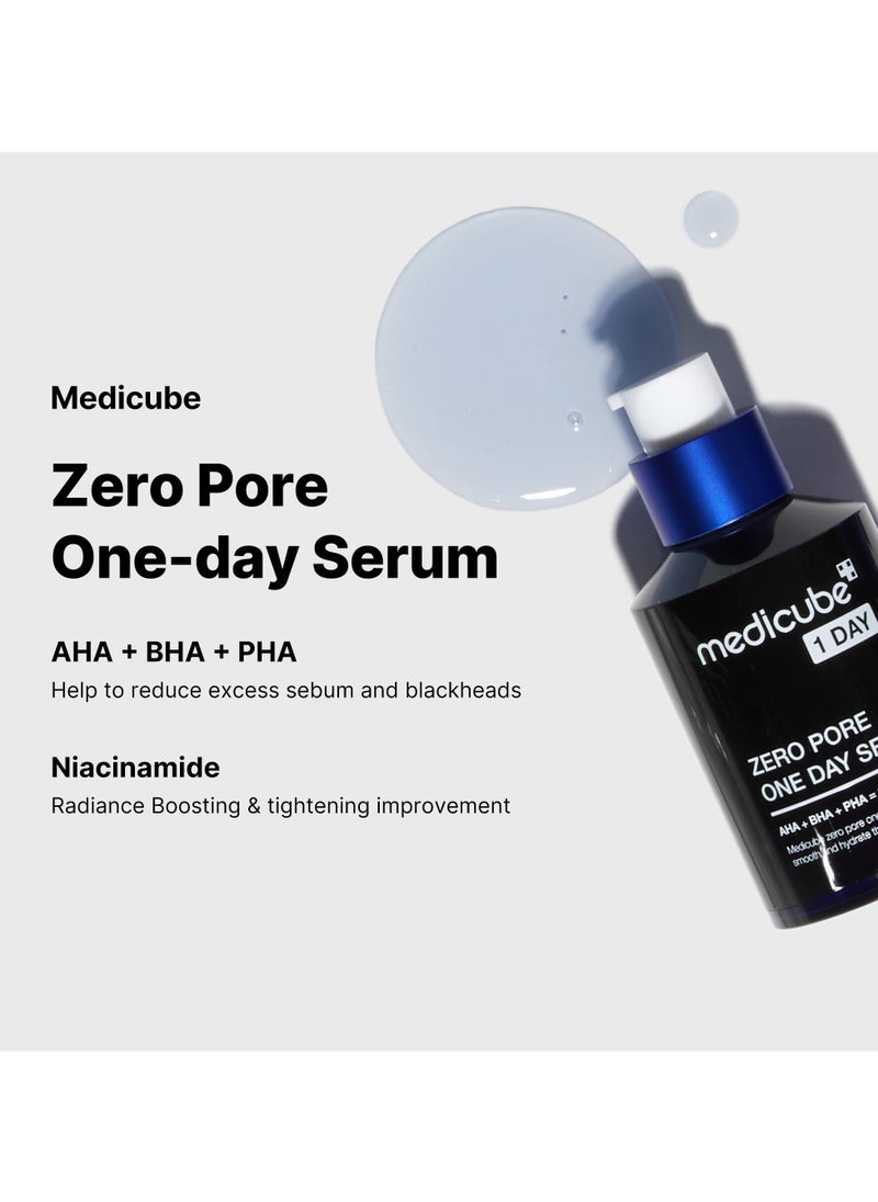 Medicube Zero Pore One-day Serum 1.01 fl.oz - Overnight Resurfacing Serum with Pore Tightening Complex - 15.2% AHA+BHA+PHA & 2% Niacinamide - 10.8% reduction in pore appearance after one day of use  - Image 3