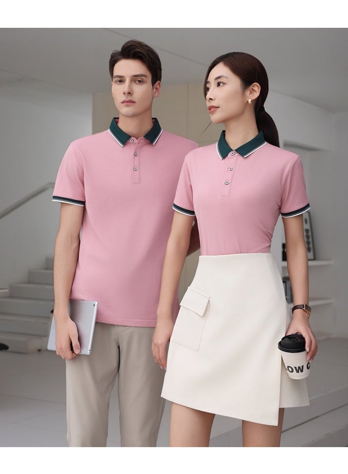 Summer Short Sleeve Polo Shirt Corporate Workwear Collared T-Shirt Men's Fashion  - Image 2