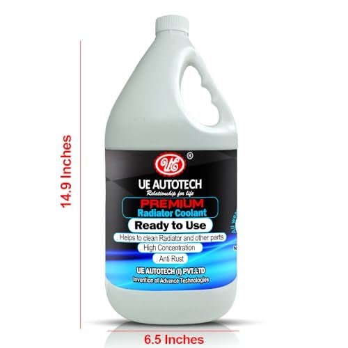 UE Autotech Premium Radiator Car Coolant - Heat Dissipation and Absorption Cooling Systems for Petrol, Diesel, and CNG Vehicles - Heavy-Duty Coolants, 5 Liter (Green Mix Ready to used) - Image 5