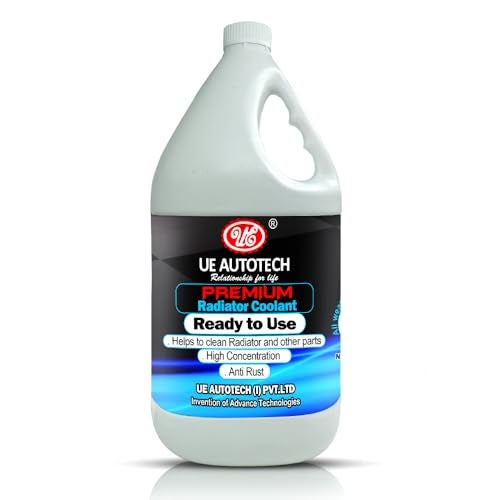 UE Autotech Premium Radiator Car Coolant - Heat Dissipation and Absorption Cooling Systems for Petrol, Diesel, and CNG Vehicles - Heavy-Duty Coolants, 5 Liter (Green Mix Ready to used) - Image 1