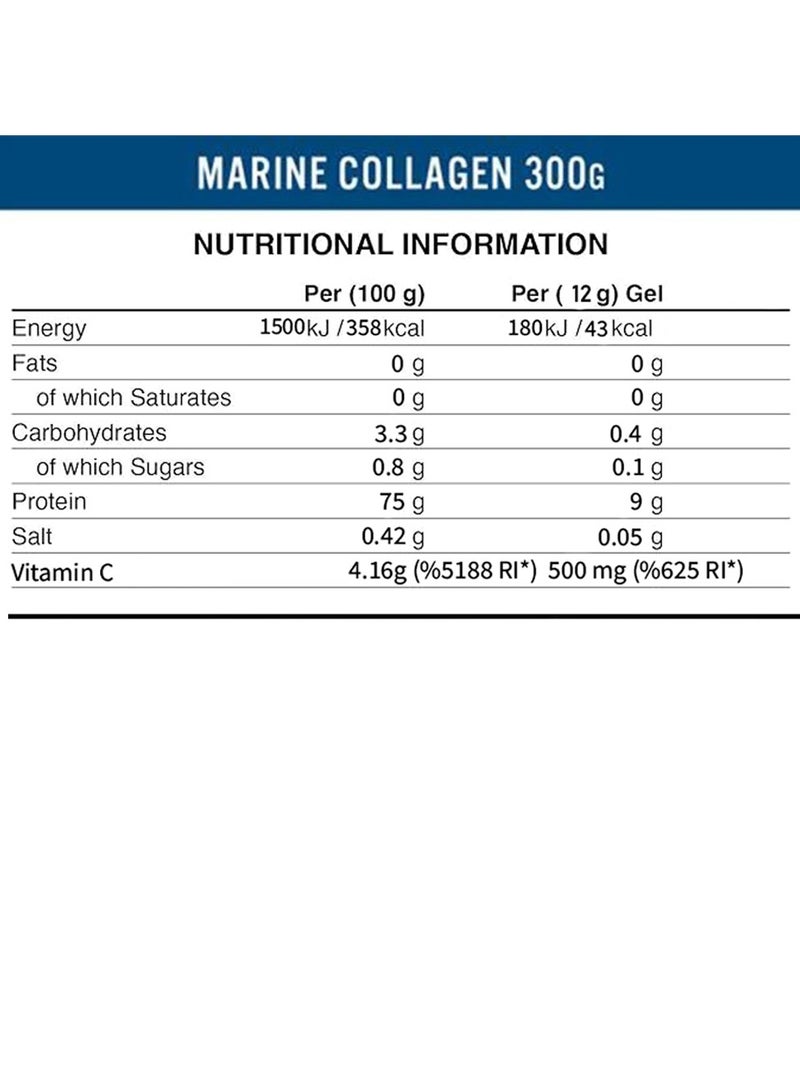 Applied Nutrition Marine Collagen Powder Healthy Skin, Hair, Nails - Cherry Apple - (300G) - Image 2