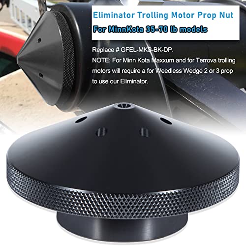 Camoo صمولة دافعة محرك التجديف إليمناتور من الألمنيوم لطرازات مينكوتا 35-70 رطل (GFEL-MKS-BK-DP) - Image 2