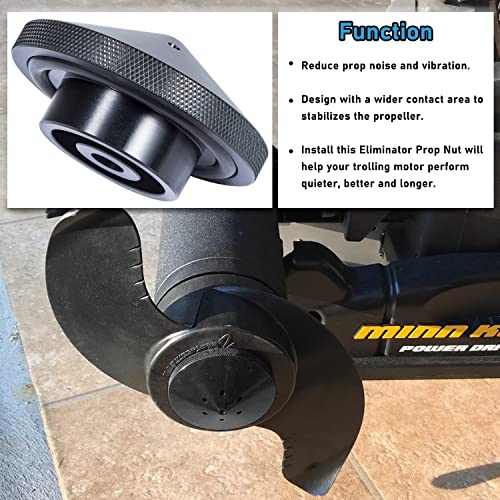 Camoo صمولة دافعة محرك التجديف إليمناتور من الألمنيوم لطرازات مينكوتا 35-70 رطل (GFEL-MKS-BK-DP) - Image 5