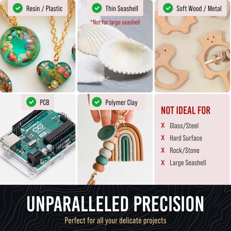 CRAFT911 مثقاب يدوي - مجوهرات مع رؤوس مثقاب دقيقة (0.8mm-2.5mm) - مثقاب دوار لصنع المجوهرات، الراتنج، الخشب، البلاستيك، النماذج، الخرز، الطين، إلخ - Image 4
