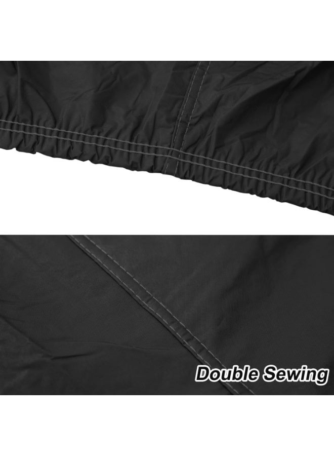 TORONTO All Weather Car Cover for Nissan Patrol and Renault Duster SUV – Waterproof Dustproof UV Protection – Outdoor Full Body Cover with Wind Straps, Mirror Pockets, Zipper Access – Fits UAE Weather – PVC Cotton - Image 3