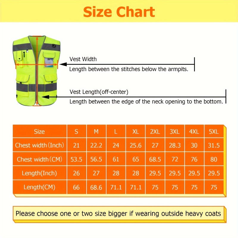 Hi Vis Safety Vest For Men Women 9 Pockets High Visibility Reflective Vest Premium 120G Fabric With Reinforced Sewing Construction Work Vest For Surveyors Drivers And Warehouse Meets Ansi Isea Standards E Black Fabric Size XL - Image 3