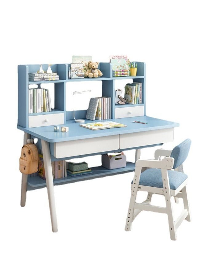 Generic - Computer Desk, Study Desk with Bookshelf, Writing Desk with Drawers, Home Office Study Table, Computer Table Work Desk Corner Desk,table and chiar - Image 1