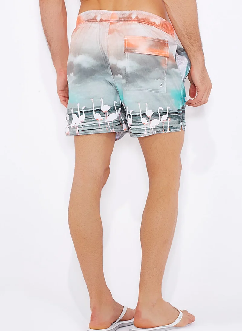Native Youth Flamingo Swim Shorts