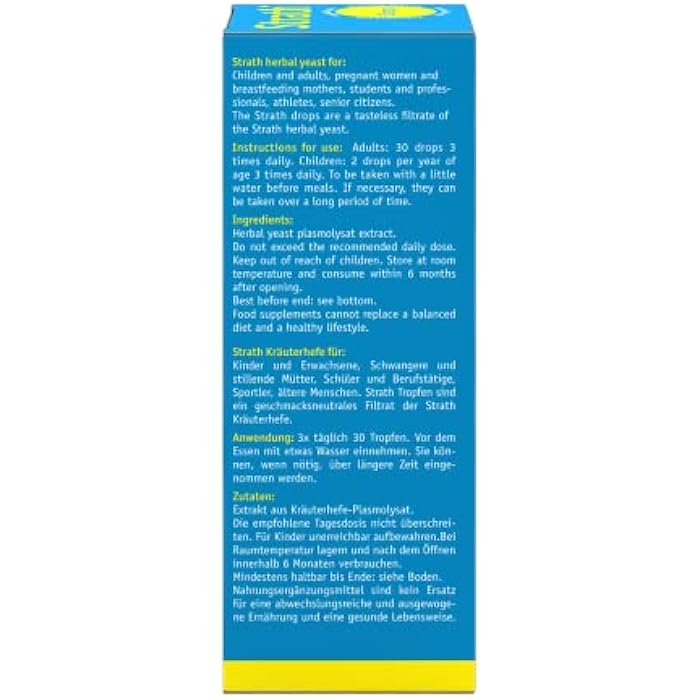 Bio-Strath Strath Nutritional Yeast Liquid Syrup 3.4 Oz - Vegetarian, Lactose Free, Artificial Additive Free - Digestive Support, Nutrient Absorption - Great Tasting Daily Supplement - Prebiotic and Postbiotic - Image 3