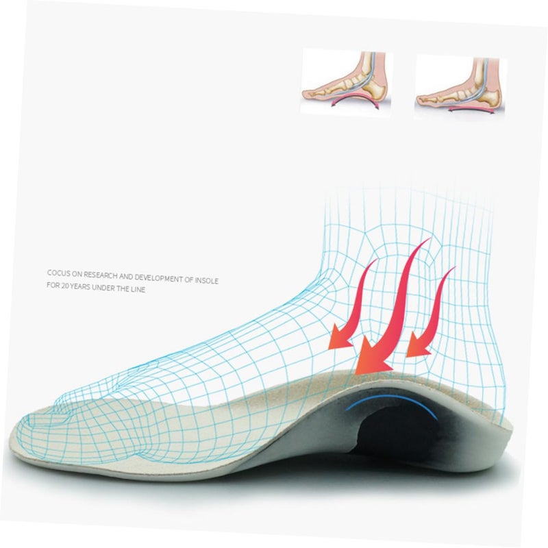 Arch Support Orthotic Insoles For Flat Feet Leg Correction Breathable Lightweight Shoe Inserts - Image 3