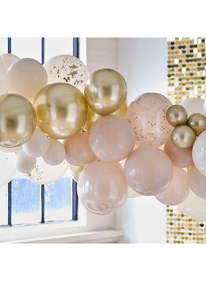 Ginger Ray Gold And Neutral Balloon Arch Kit - Image 2