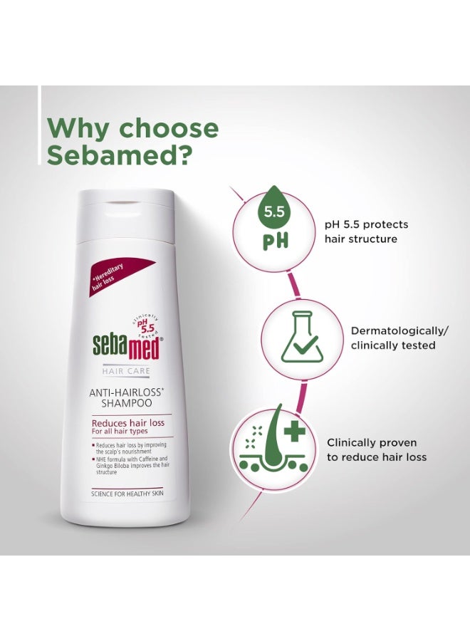 Sebamed Anti Hairloss Shampoo 200Ml | Ph 5.5 | Reduces Hairloss  | All Hair Types | Pack of 4 - Image 2